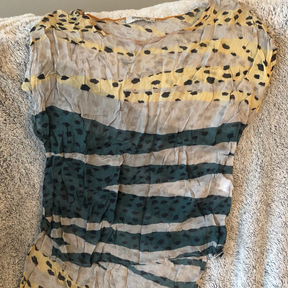 Sam and Lavi sheer top